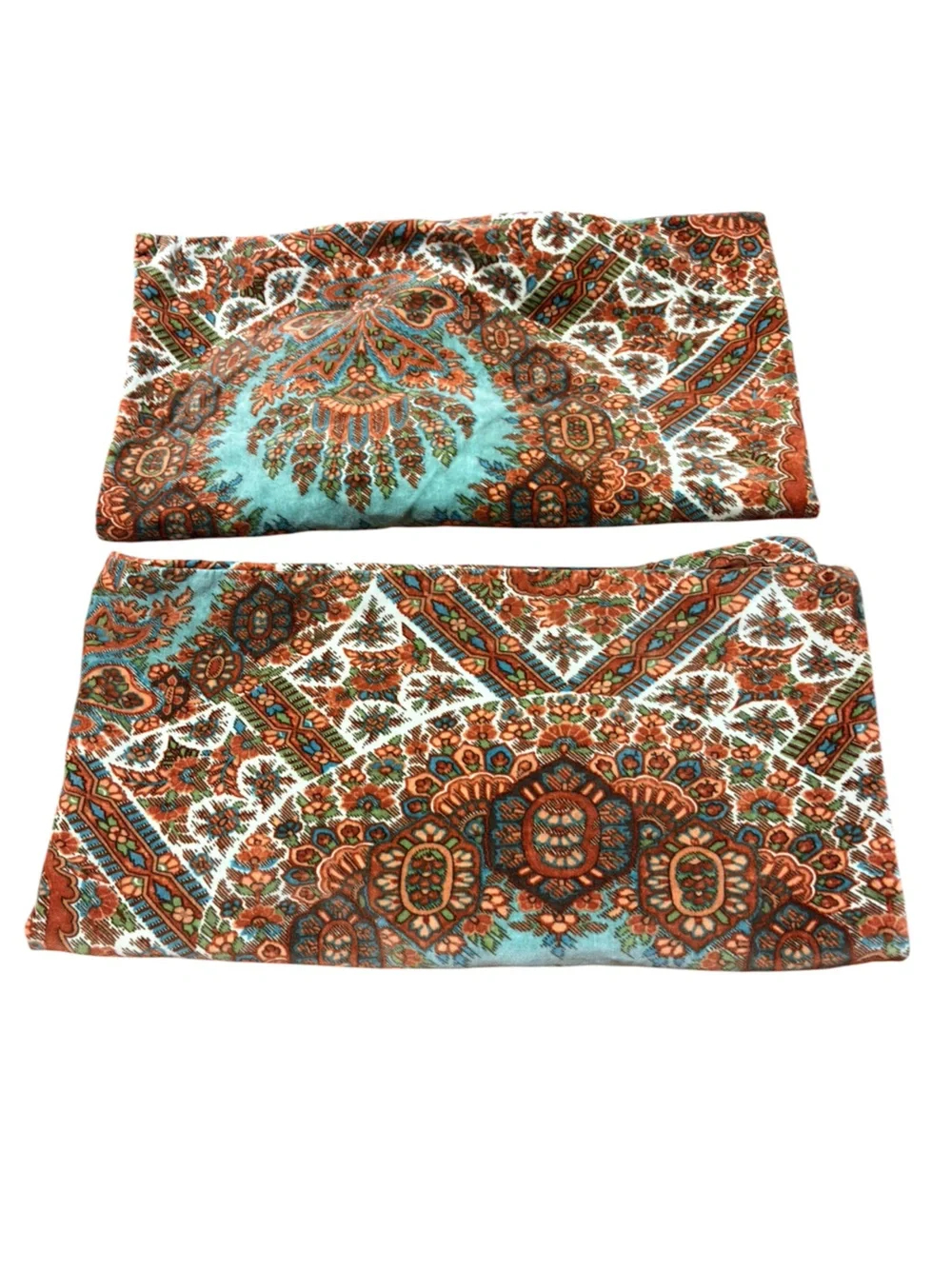 Pottery Barn Sabrina Velvet King Duvet Cover Set 2 King Shams Boho Paisley